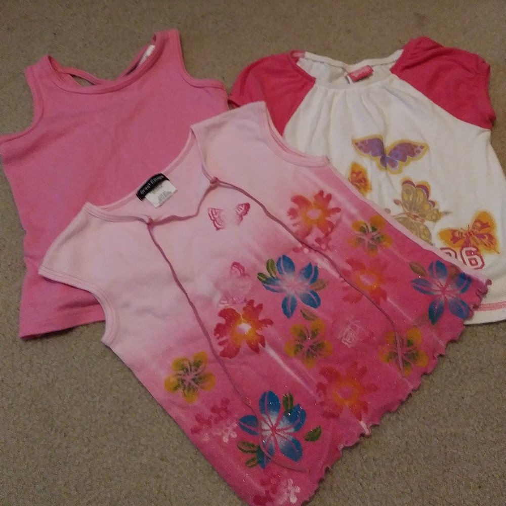 Girls Summer short Sleeve Shirts (3)